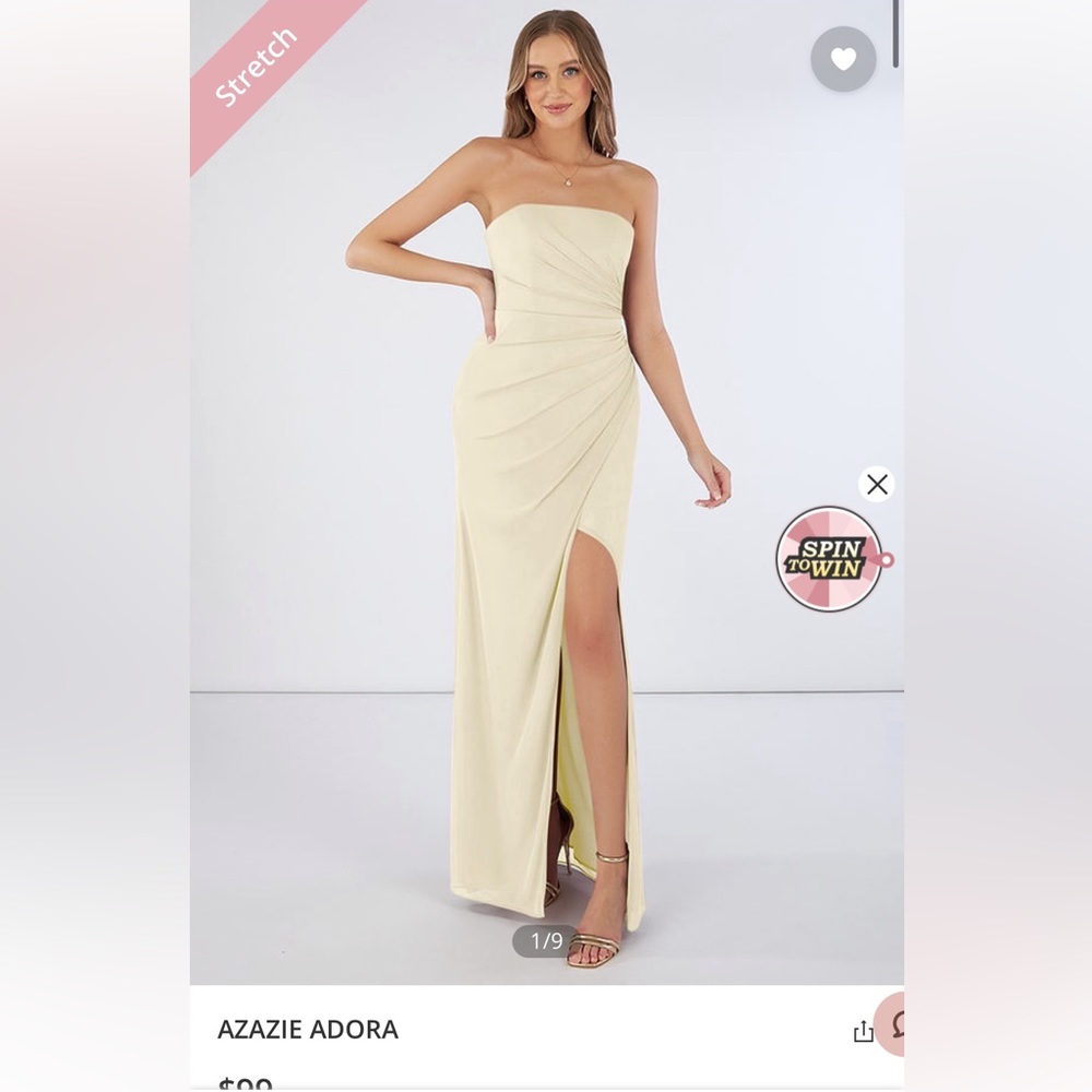 Azazie Adora Dress in Champagne
